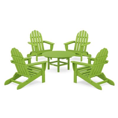Classic Folding Adirondack 5-Piece Outdoor Conversation Group
