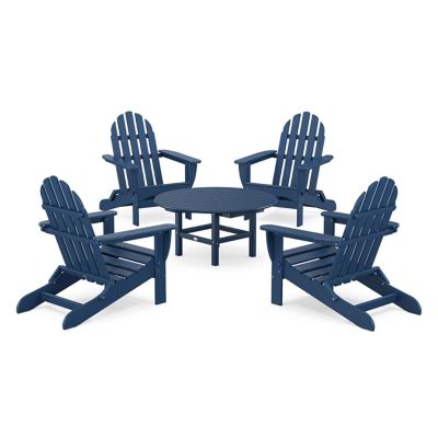 Classic Folding Adirondack 5-Piece Outdoor Conversation Group