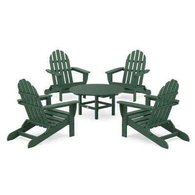 Classic Folding Adirondack 5-Piece Outdoor Conversation Group