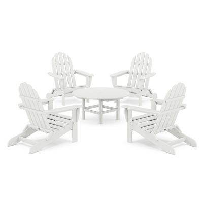 Classic Folding Adirondack 5-Piece Outdoor Conversation Group