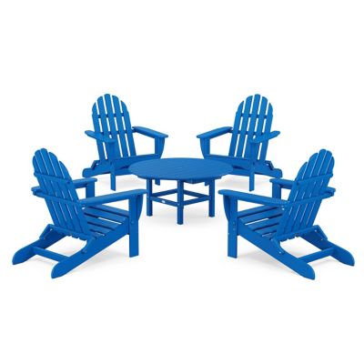 Classic Folding Adirondack 5-Piece Outdoor Conversation Group
