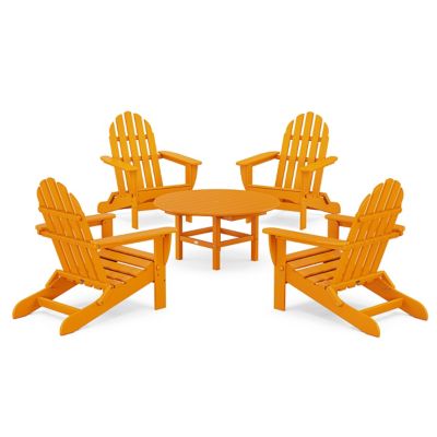 Classic Folding Adirondack 5-Piece Outdoor Conversation Group