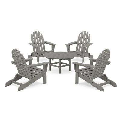 Classic Folding Adirondack 5-Piece Outdoor Conversation Group