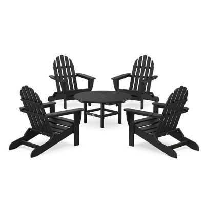 Classic Folding Adirondack 5-Piece Outdoor Conversation Group