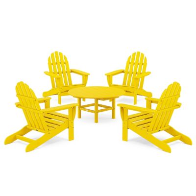 Classic Adirondack Outdoor 5-Piece Conversation Set