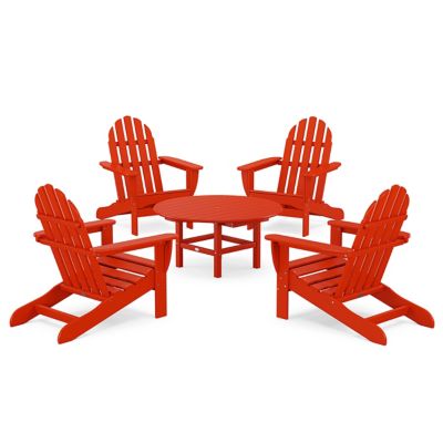 Classic Adirondack Outdoor 5-Piece Conversation Set
