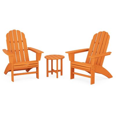 Vineyard Outdoor 3 Piece Curveback Adirondack Set