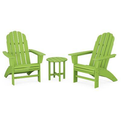 Vineyard Outdoor 3 Piece Curveback Adirondack Set