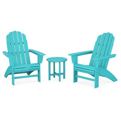 Vineyard Outdoor 3 Piece Curveback Adirondack Set