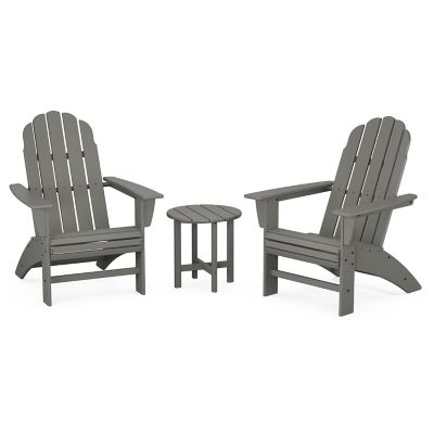 Vineyard Outdoor 3 Piece Curveback Adirondack Set
