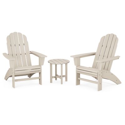 Vineyard Outdoor 3 Piece Curveback Adirondack Set