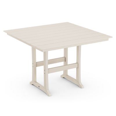 Farmhouse Trestle Outdoor Bar Table