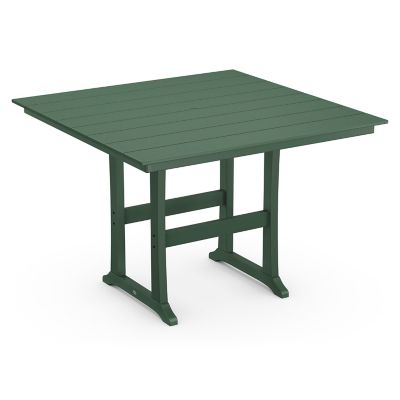 Farmhouse Trestle Outdoor Bar Table