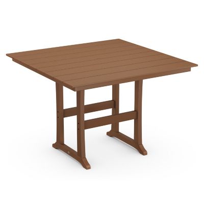 Farmhouse Trestle Outdoor Bar Table