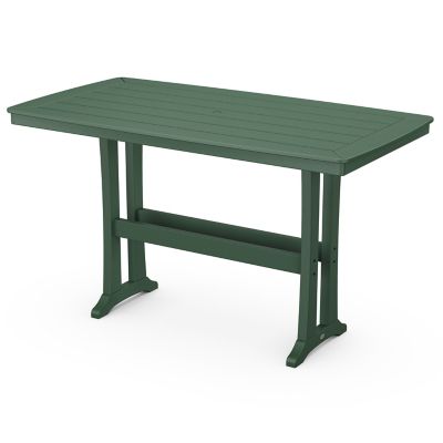 Nautical Trestle Outdoor Rectangular Bar Table