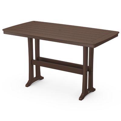 Nautical Trestle Outdoor Rectangular Bar Table