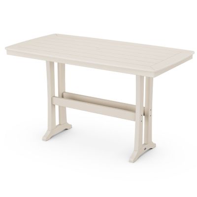 Nautical Trestle Outdoor Rectangular Bar Table