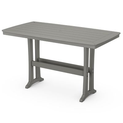 Nautical Trestle Outdoor Rectangular Bar Table