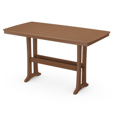 Nautical Trestle Outdoor Rectangular Bar Table