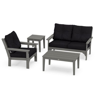 Vineyard Outdoor 4-Piece Deep Seating Dining Set