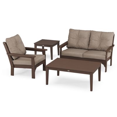 Vineyard Outdoor 4-Piece Deep Seating Dining Set