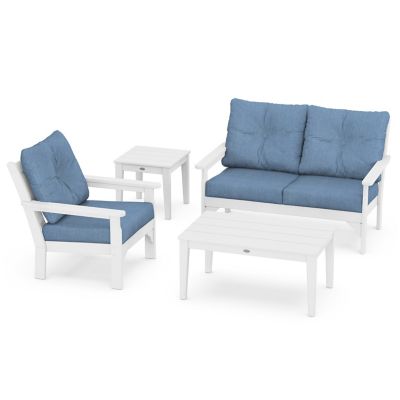 Vineyard Outdoor 4-Piece Deep Seating Dining Set