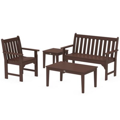 Vineyard Outdoor 4-Piece Bench Seating Set