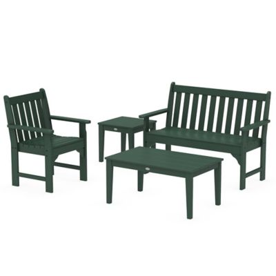 Vineyard Outdoor 4-Piece Bench Seating Set