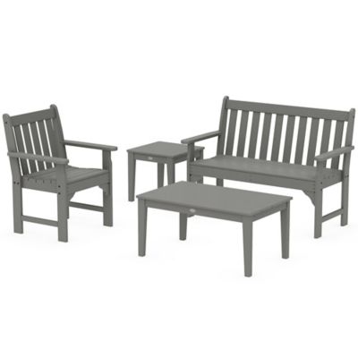 Vineyard Outdoor 4-Piece Bench Seating Set