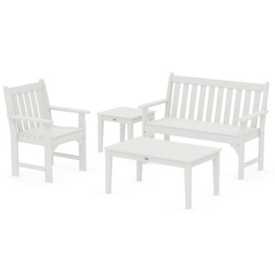 Vineyard Outdoor 4-Piece Bench Seating Set