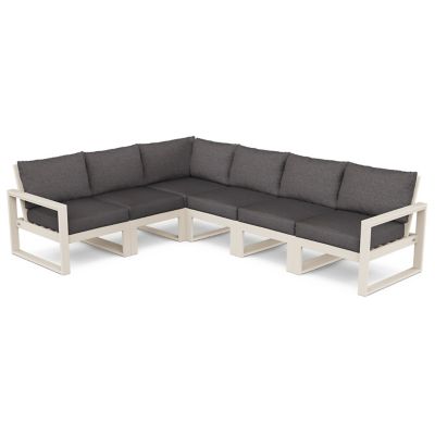 EDGE 6 Piece Outdoor Modular Deep Seating Set