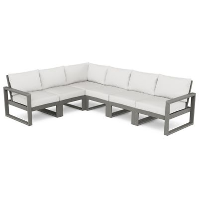 EDGE 6 Piece Outdoor Modular Deep Seating Set