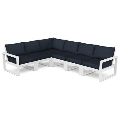EDGE 6 Piece Outdoor Modular Deep Seating Set