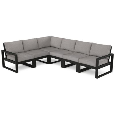 EDGE 6 Piece Outdoor Modular Deep Seating Set