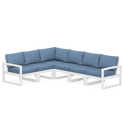 EDGE 6 Piece Outdoor Modular Deep Seating Set
