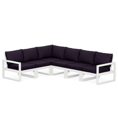 EDGE 6 Piece Outdoor Modular Deep Seating Set