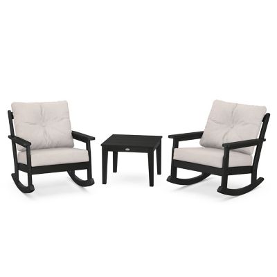 Vineyard 3-Piece Outdoor Seating Rocker Set
