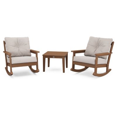 Vineyard 3-Piece Outdoor Seating Rocker Set