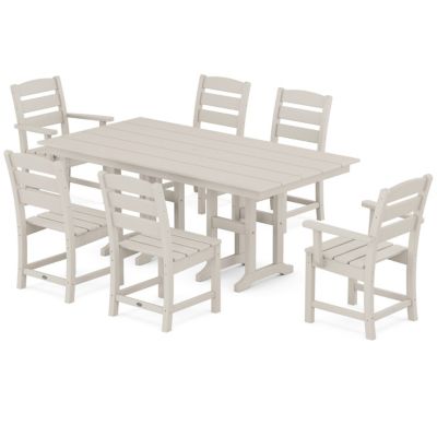 Lakeside Outdoor 7-Piece Farmhouse Dining Set