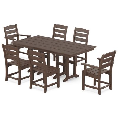 Lakeside Outdoor 7-Piece Farmhouse Dining Set