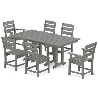 Lakeside Outdoor 7-Piece Farmhouse Dining Set