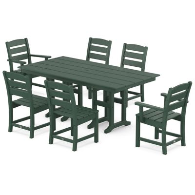 Lakeside Outdoor 7-Piece Farmhouse Dining Set