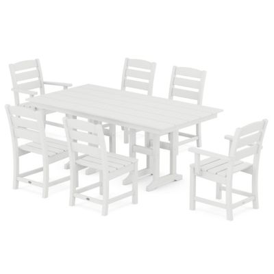 Lakeside Outdoor 7-Piece Farmhouse Dining Set