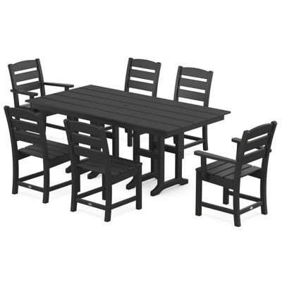 Lakeside Outdoor 7-Piece Farmhouse Dining Set