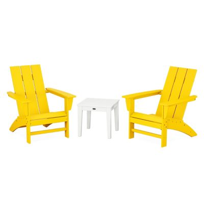 Modern Outdoor Adirondack 3 Piece Set