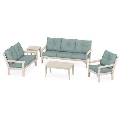 Vineyard Outdoor 5 Piece Deep Seating Set