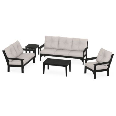 Vineyard Outdoor 5 Piece Deep Seating Set