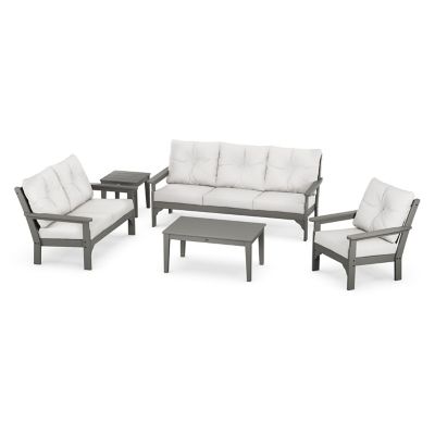 Vineyard Outdoor 5 Piece Deep Seating Set