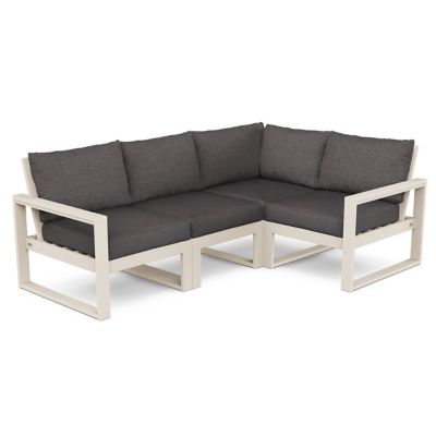 Edge Outdoor 4 Piece Modular Deep Seating Set