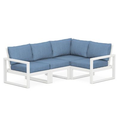 Edge Outdoor 4 Piece Modular Deep Seating Set